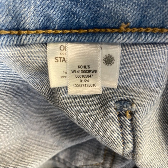 Lauren Conrad High Rise Denim Shorts Size 16 Light Wash Casual Pocket Front - Picture 9 of 10